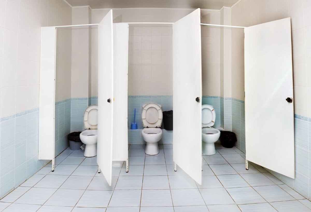 Thorough restroom cleaning and sanitization to ensure a hygienic and fresh environment